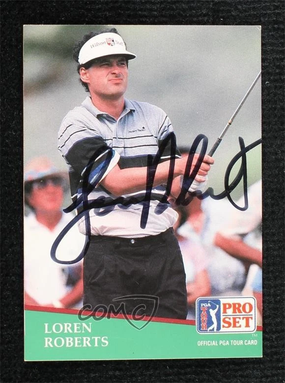 JSA Certified 1991 Pro Set Loren Roberts #149 COA Auto Rookie RC - Image 1 of 2