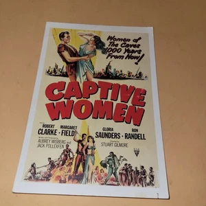 Postal de pulpa de gran tamaño para mujer cautiva 5x8 - Imagen 1 de 2