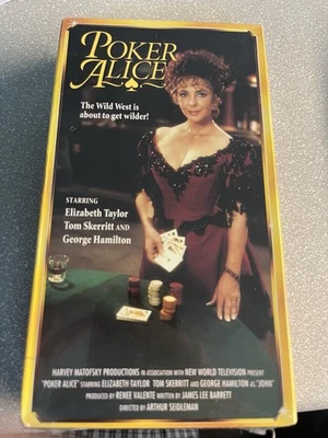 RARE NEW/SEALED VHS MOVIE - “POKER ALICE” (1987/1994 REISSUE) - ELIZABETH TAYLOR - Image 1 of 2