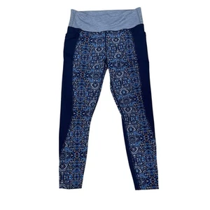 Legging ajustado Athleta tapiz azul chaturanga a la ciudad talla grandes bolsillos gimnasio - Imagen 1 de 11