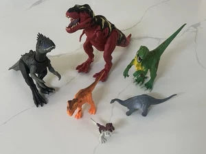 Collection of Six Various Dinosaur Toys Jurassic World Animal Planet - Picture 1 of 6