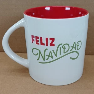 FELIZ NAVIDAD Coffee Ceramic Mug Christmas Holiday , 16 Oz, - Picture 1 of 9