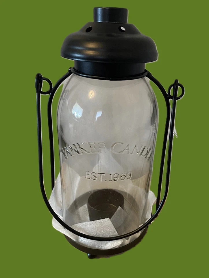 Yankee Candle Mason Jar Lantern Tealight Holder Vintage/country Shippin