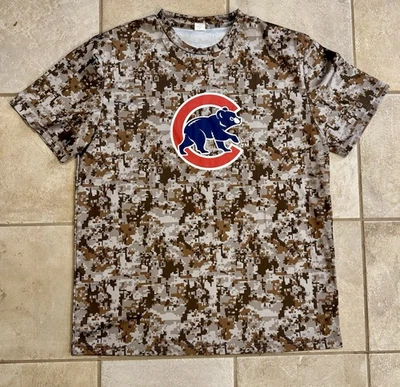 MLB Chicago Cubs Digital Camo Camouflage Shirt Adult Extra Large - Image 1 of 4