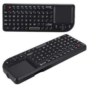 Ultra Mini Keyboard 2.4GHz Wireless Keyboard Touchpad/Rechargeable USB Backlit - Picture 1 of 5