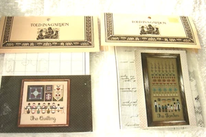 2 Told In A Garden Amish Cross Stitch Patterns The Quilting & The Garden New - Picture 1 of 2