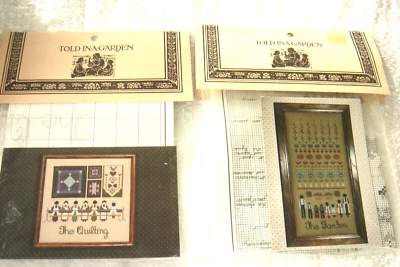2 Told In A Garden Amish Cross Stitch Patterns The Quilting & The Garden New - Image 1 of 2