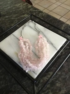 Pink SHELL Beaded Necklace, FREE SHIPPING!! - Picture 1 of 1