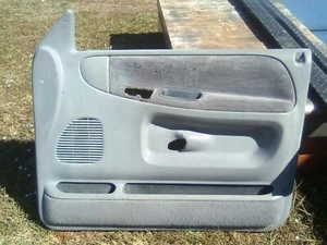 94-97 Dodge Ram Truck Passenger Side Power Door Panel OEM Lt. Gray - Picture 1 of 6