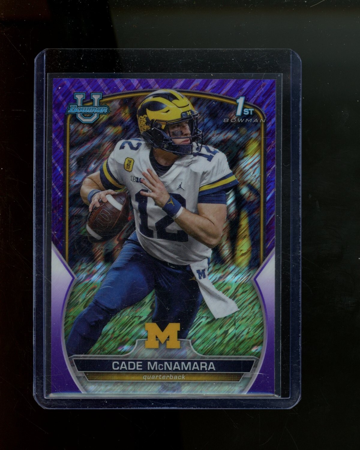2022 Bowman Chrome University Purple Shimmer Refractor #99 Cade McNamara