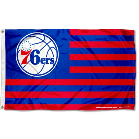 Philadelphia 76ers Patriotic Americana Logo Flag Cover