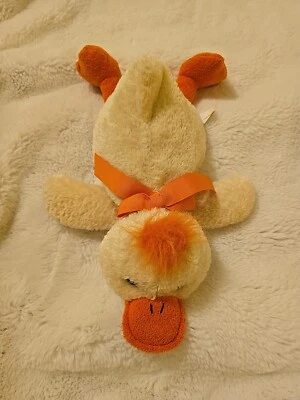 RARE HTF 2003 Animal Adventure Yellow & Orange Duck Stuffed Animal Plush Toy  - Image 1 of 4