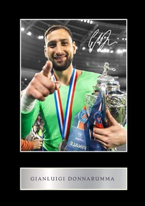 Gianluigi Donnarumma pre-printed signed mounted photo display 10x8 inches #1 - Picture 1 of 2