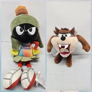 Peluche Space Jam New Legacy Tune Squad Marvin il Marziano 18 pollici e diavolo tazmaniano  - Foto 1 di 12