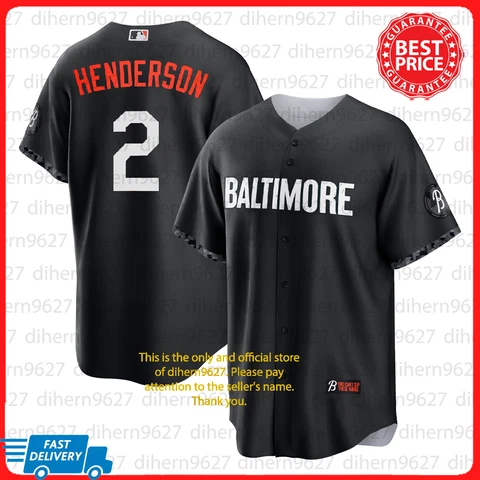 Gunnar Henderson #2 Baltimore Orioles 2023 Season Black Jsy Fanmade All Size Cover