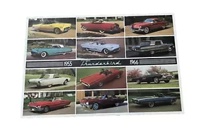 1985 By Automotive Quarterly 1955 To 1966 Thunderbird Original Poster 38"X24" #2 - Picture 1 of 10