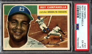 1956 Topps #101 Roy Campanella PSA 6 Nice Gray Back HOF Brooklyn Dodgers 8926