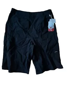 NWT Antigua Golf SHORTS Mens Sm Black Nylon Blend!! F/S! ATHLETIC LONG 32”a - Picture 1 of 4