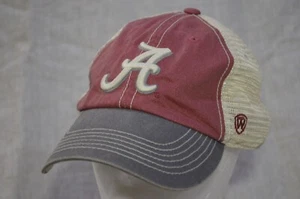 Alabama Bama Red and Gray Meshback Strapback  Adjustable Baseball Hat - Picture 1 of 11