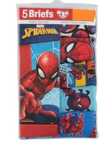PACK 5 BRIEFS BOYS - SPIDERMAN SZ 6 - UNDERWEAR X5 COMIC GAMES COTTON - Picture 1 of 1