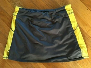 Soybu Skirt Skort Size Med Lotus Fit Gray Yellow Inner Short Athletic Yoga - Picture 1 of 6