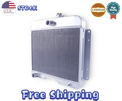 3 ROWS FULL ALUMINUM RADIATOR FOR 1946 -1964 Jeep Willys & 100% LEAK TESTED - Изображение 1 из 4