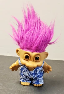 Muñeca Russ Troll 8" Feliz Cumpleaños Pelo Rosa Años 90 Juguete Coleccionable Regalo De Colección - Imagen 1 de 5