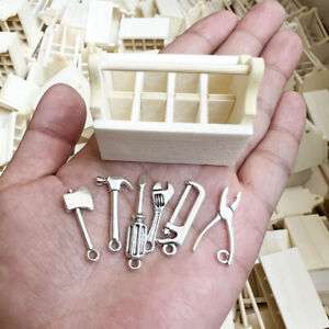 1/12 Dollhouse Miniature Mini Repair Tools Simulation Toolbox Model Toys
