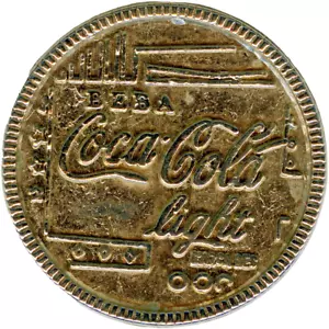 ☆ SPAIN ☆ COCA-COLA TOKEN •BEBA COCA-COLA LIGHT • 2 • DISFRUTA COMO NUNCA ☆C6851 - Picture 1 of 4