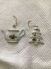 1998 Royal Albert Old Country Roses Teapot And Christmas Tree Ornaments