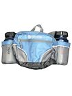 Outdoor Products Mojave 8.0 Hydration Waist Fanny Pack Hiking Bottles Blue Gray