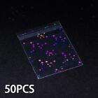 50Pcs Photo Card Sleeves Flashing Card Sleeves Trading Cards Shield Cover