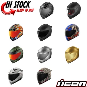 2025 ICON DOMAIN HELMET DOT MOTORCYCLE STREETBIKE SPORTBIKE  - PICK SIZE/COLOR - Picture 1 of 57