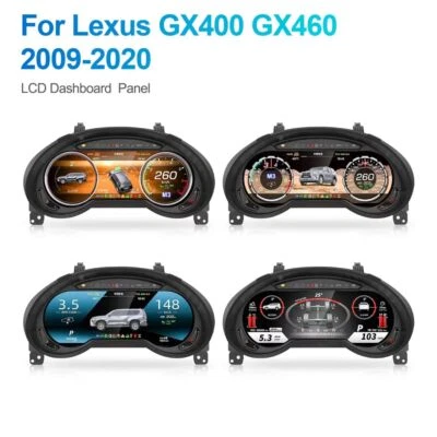Instrumento velocímetro cluster digital LCD 12,3" para Lexus GX400 GX460 2010-2021 - Imagem 1 de 4