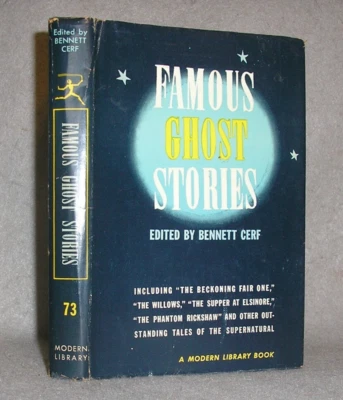 Antique Paranormal Book Famous Ghost Stories Cerf Modern Library Ed. w/DJ 1944 - Imagem 1 de 4