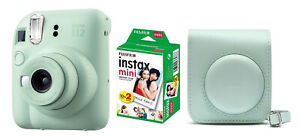 Fuji Instax Mini 12 Mint Green Grün inkl Tasche + Instax Film 20 Aufnahmen