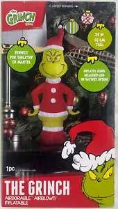 The Grinch Gonfiabile Airdorabile Soffiato da 19 Pollici per Tavolo - NUOVO - Foto 1 di 12