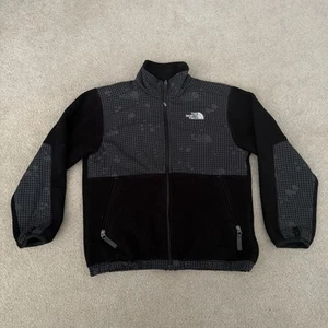 The North Face Jacket Boys Medium Black Full Zip Fleece Polartec Pocket Outdoor - Picture 1 of 6