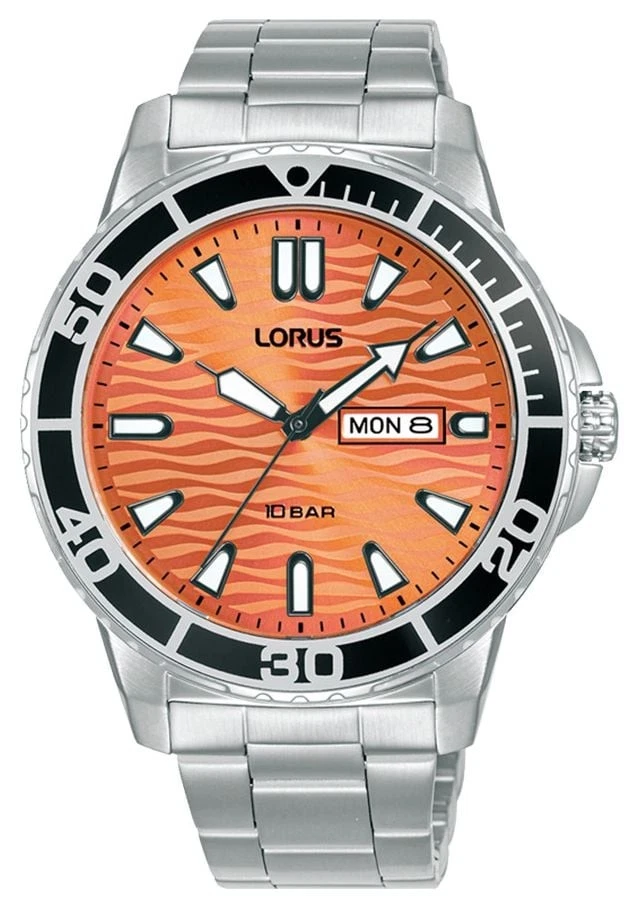 Lorus Sports Diver Day/Date (42mm) Orange Dial / Stainless Steel RH361AX9 Watch - image 1 of 1