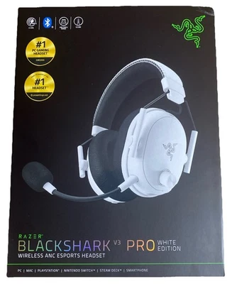Razer BlackShark V3 Pro Wireless Gaming Headset PlayStation/PC/MAC/Switch WHITE - Image 1 of 4
