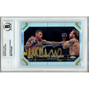 Renato Moicano Signed 2024 Topps Chrome #162 UFC Refractor BAS Slabbed Auto - Picture 1 of 7