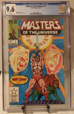 MASTERS OF THE UNIVERSE #1 CGC 9.6 WHITE MARVEL/STAR 1986 HE-MAN MOTU HORDAK - Image 1 of 2