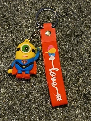 MINIONS SUPERMAN KEYCHAIN WITH WRIST STRAP - Image 1 of 2