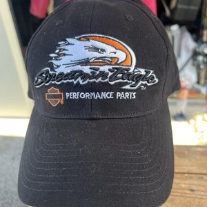 Harley Davidson Motorcycles SCREAMIN EAGLE Hat Baseball Cap BLACK NEW Vintage - Picture 1 of 6