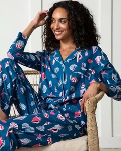 NWT PRINTFRESH BEACHCOMBER LONG SLEEP SET THE PHOENIX PJS SZ M *SEEN ON RHW" - Picture 1 of 14
