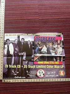 OFF BEATS “DUMB LOOKS STILL FREE” CLEVELAND OHIO RARE CD/LP PROMO POSTER - Picture 1 of 2