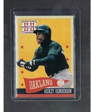 2013 panini Hometown Heroes RICKEY HENDERSON #290 ATHLETICS Shortprint SP Rare
