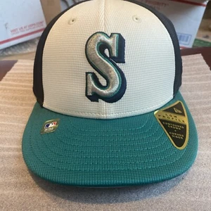New Era 59Fifty Men  Cap Seattle Mariners Low Profile OnField Game Fitted Hat - Picture 1 of 7