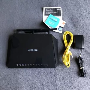 NETGEAR AC1750 R6400v2 Dual Band Smart WiFi Internet Router w/ Cables - WORKS - Picture 1 of 11