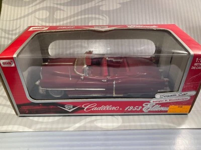 ANSON ESCALA 1:18 = 1953 CADILLAC ANCIANO CONVERTIBLE = BORGOÑA Foto 1 de 4